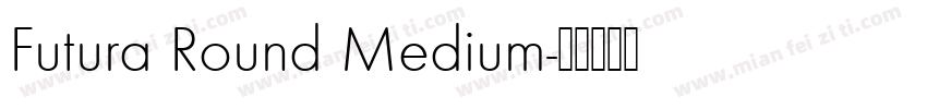 Futura Round Medium字体转换